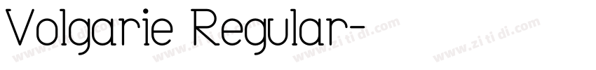 Volgarie Regular字体转换